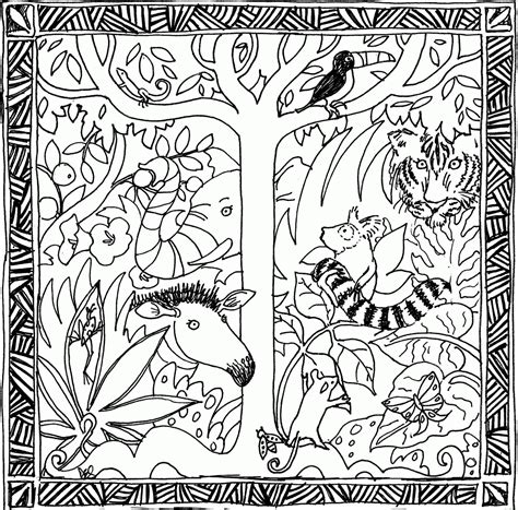 Mini Rainforest Animal Coloring Pages Free Printable Download Rainforest Animal Coloring Page - Rainforest Animal Coloring Page