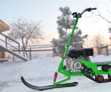 Glide Through the Snow with Mini Bike Snow Kit