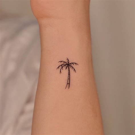 Minimalist Palm Tree Tattoo   50 Best Palm Tree Tattoo Designs In 2023 - Minimalist Palm Tree Tattoo