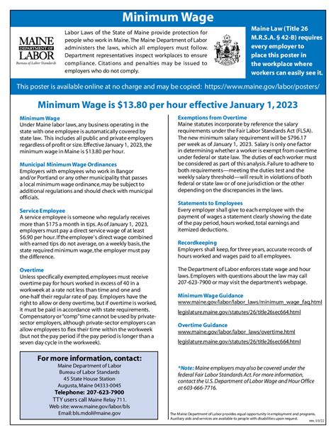 minimum wage maine