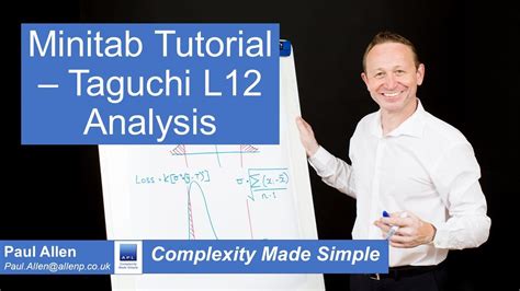 Minitab Taguchi Tutorial