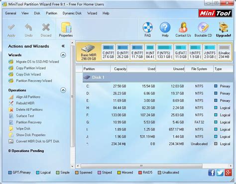 Minitool Partition Wizard Software