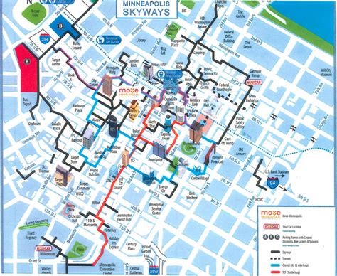 Minneapolis Skyway System Map