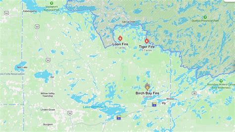 minnesota wildfires map