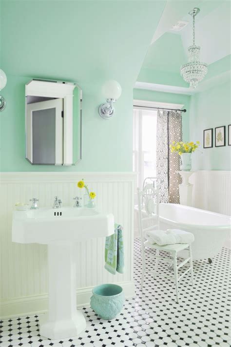Mint Green Bathroom Designs With Paint
