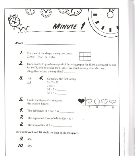 Minute Math Worksheet 3rd Grade   Grade 3 Telling Time Worksheets Free Amp Printable - Minute Math Worksheet 3rd Grade
