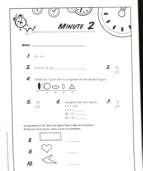 Minute Math Worksheets 6th Grade   Mad Minute Timed Math Drills Edhelper Com - Minute Math Worksheets 6th Grade