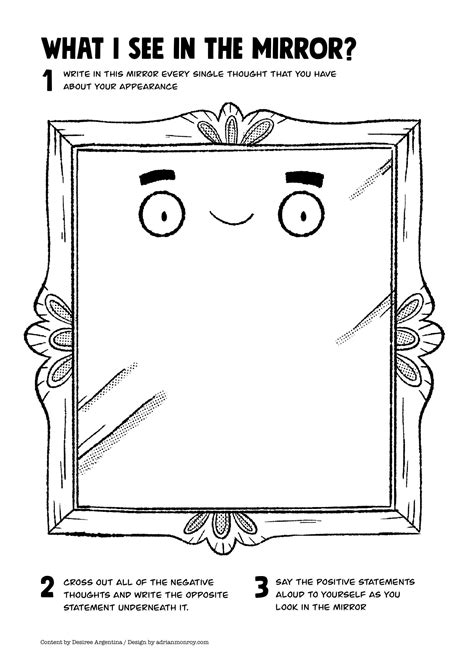 Mirror Mirror Worksheet   What You See In The Mirror Worksheet Psychpoint - Mirror Mirror Worksheet