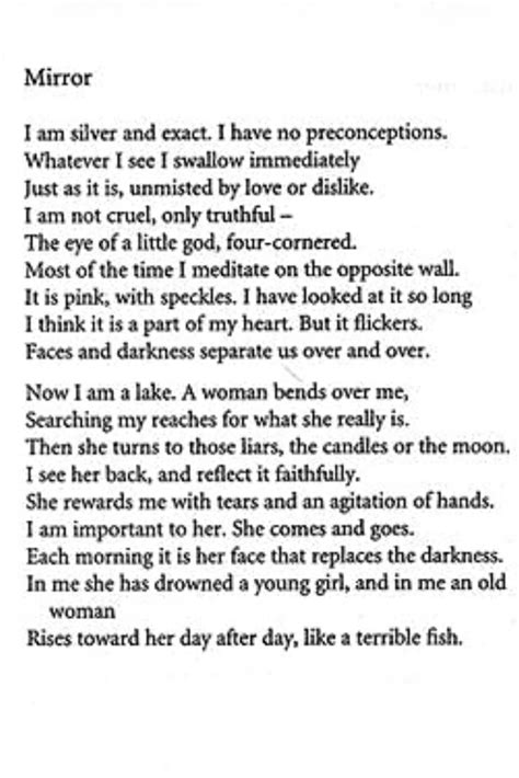 Mirror Sylvia Plath