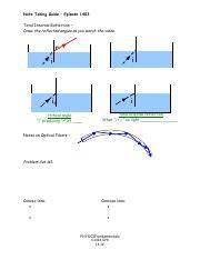 mirrors and lenses note taking answers