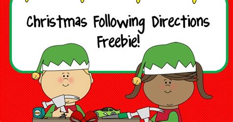 Misc Freebie Christmas Following Directions Freebie Christmas Following Directions Activity - Christmas Following Directions Activity