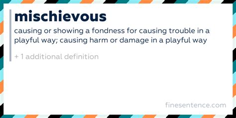 mischievous meaning