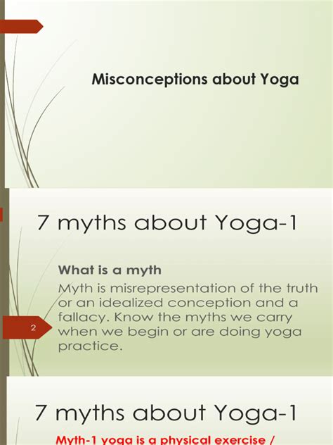 Misconception Of Yoga