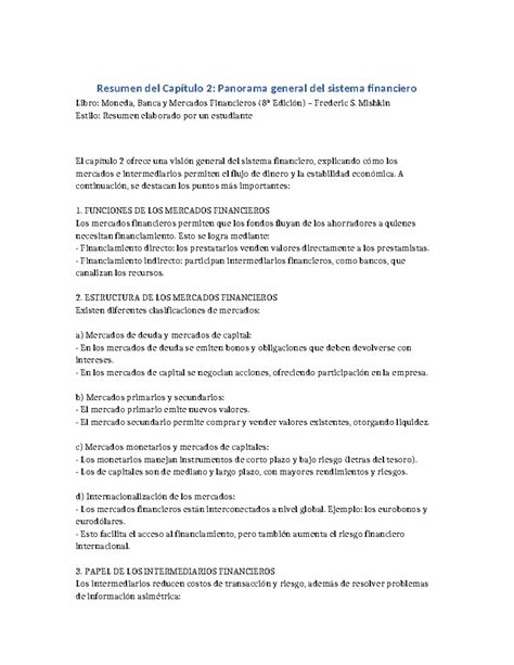 Mishkin Capitulo 2