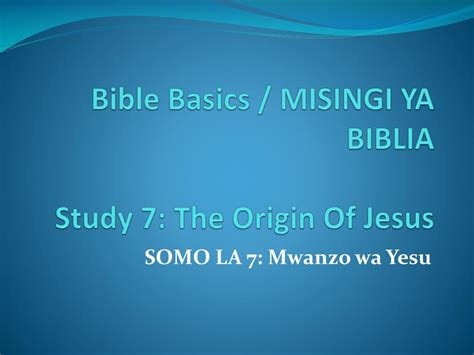 Download Misingi Ya Biblia Somo La 11 5 Ndoa 