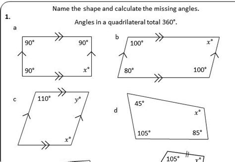 Missing Angles In Quadrilaterals   Finding Missing Angles In Polygons Gr 7 Solved - Missing Angles In Quadrilaterals