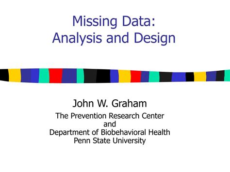 Missing Data Analysis And Design Statistics For Social And Behavioral Sciences