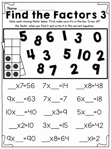Missing Factors Multiplication Worksheets Math Worksheets Land Missing Multiplication Worksheet - Missing Multiplication Worksheet