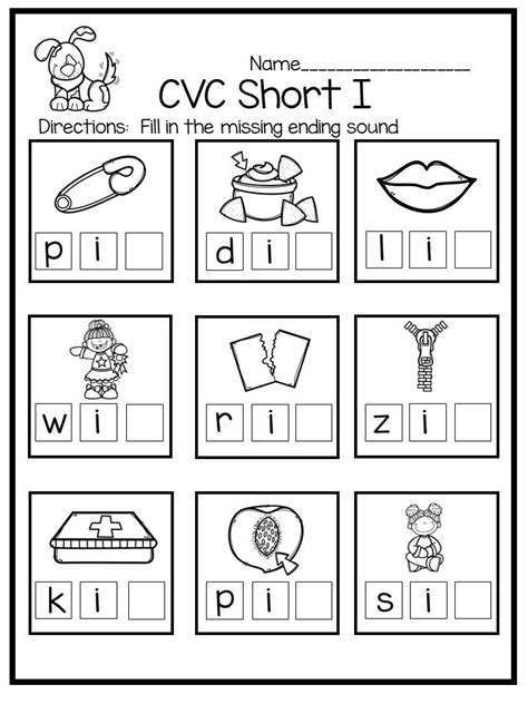 Missing Final Sound Cvc Word Mats Free Printable Kindergarten Beginning Sound Worksheets - Kindergarten Beginning Sound Worksheets