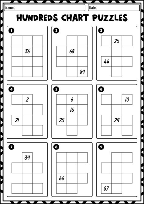 missing hundreds chart pieces