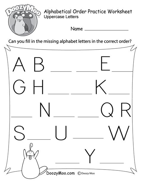 Missing Letter Worksheets Free Printables Doozy Moo Missing Letters Worksheet For Kindergarten - Missing Letters Worksheet For Kindergarten