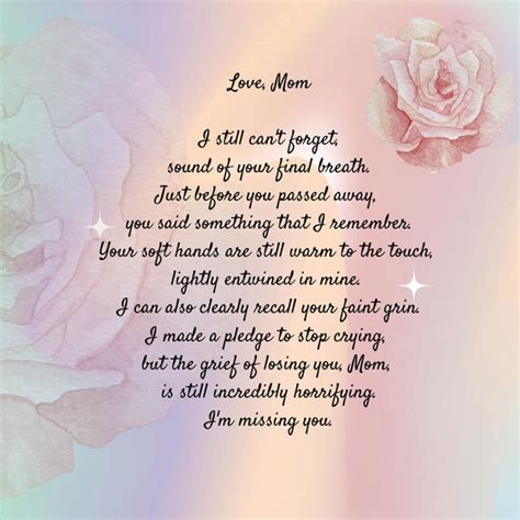 Missing Mom Poems