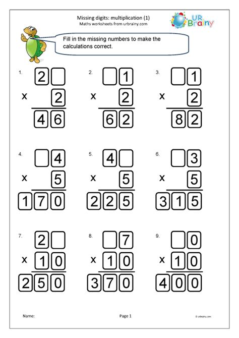 Missing Number Multiplication Worksheet Worksheet Twinkl Missing Multiplication Worksheet - Missing Multiplication Worksheet