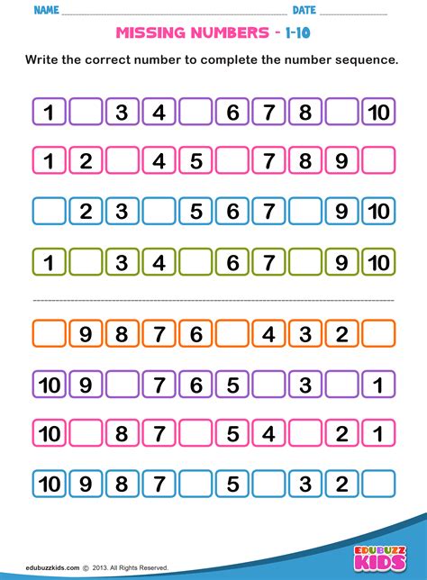 Missing Numbers Worksheet Kindergarten 4 Lesson Tutor Kindergarten Missing Number Worksheets - Kindergarten Missing Number Worksheets