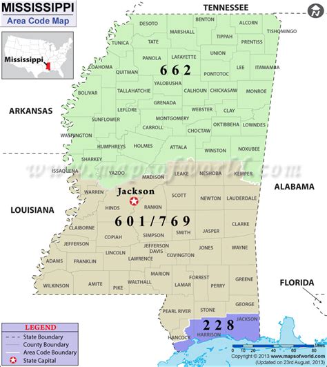 mississippi area code