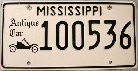 Mississippi Antique Car Tags: Roll Back Time with Style