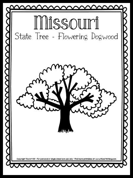 Missouri State Tree Coloring Page Learning How To Missouri State Flag Coloring Page - Missouri State Flag Coloring Page