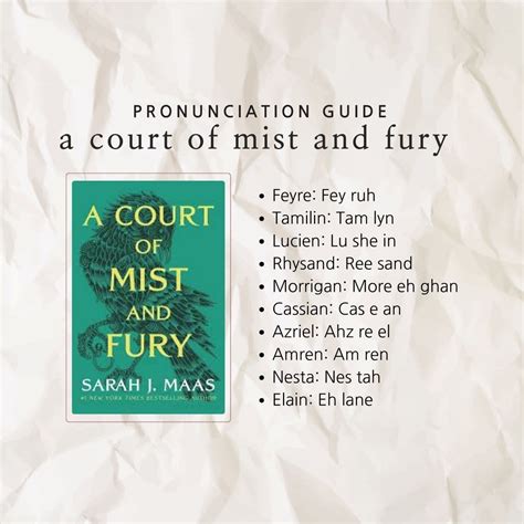 Mist And Fury Characters
