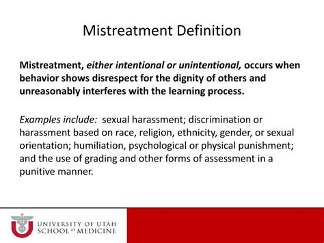 mistreatment definition