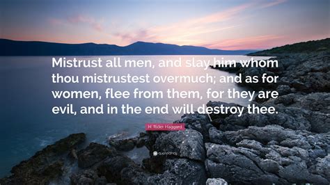 Mistrust Of Men