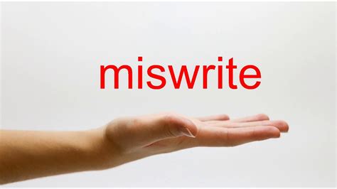 miswrote: meaning, definition - WordSense