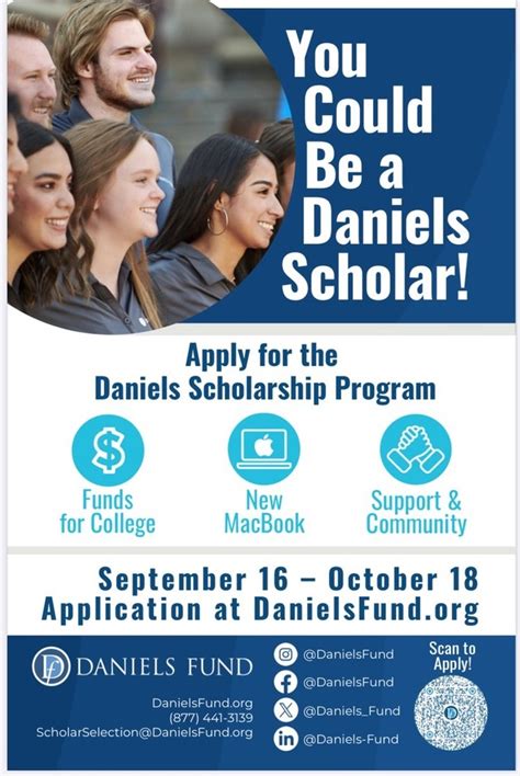 mitchell daniels scholarship application