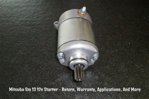 mitsuba sm 13 12v starter