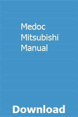 mitsubishi medoc plc programming manual