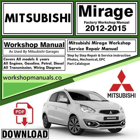 Download Mitsubishi Mirage Workshop Repair Manual 2013 Free 