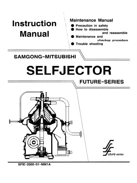 Read Online Mitsubishi Self Ejector Oil Purifier Manual 
