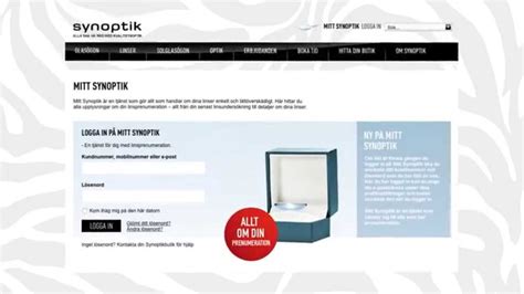 mitt  anvisning synoptik