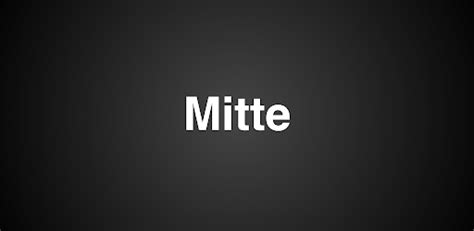 mitte dating apps
