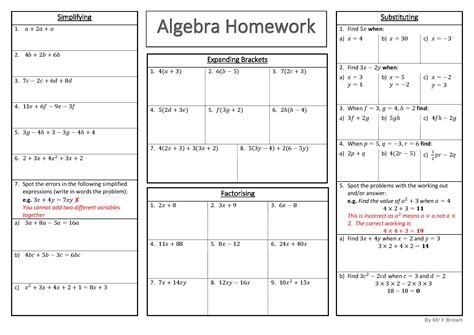 Mixed Basic Algebra Worksheet Teaching Resources Basic Algebra Worksheet With Answers - Basic Algebra Worksheet With Answers