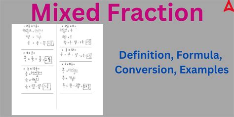Mixed Fraction To Fraction