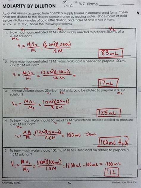 mixed mole problems chemistry if8766 answers