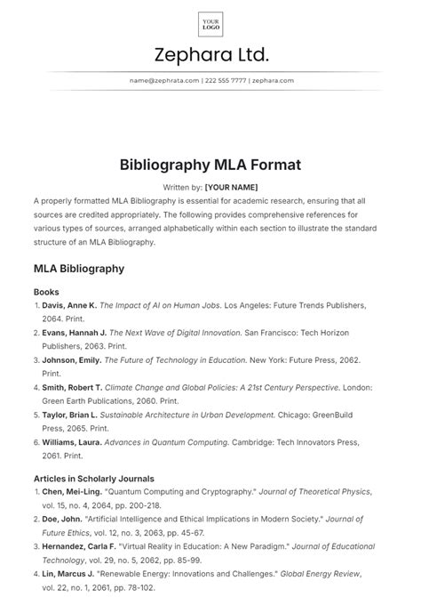 mla format for bibliography websites
