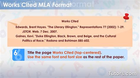 Mla Format Works Cited Exercises And Answer Key Pdf Download