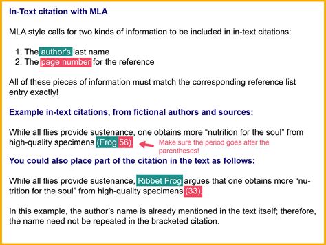 mla style in text citation