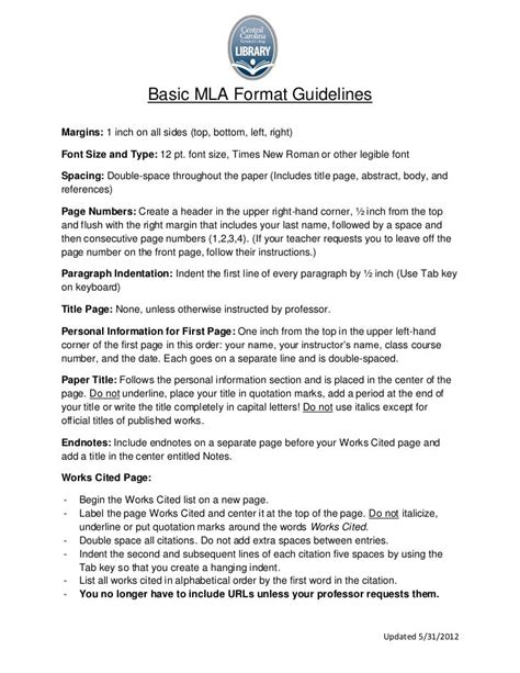 Read Online Mla Format Guidelines For Essays 