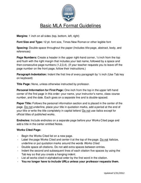 Read Mla Format Guidelines For Outline 